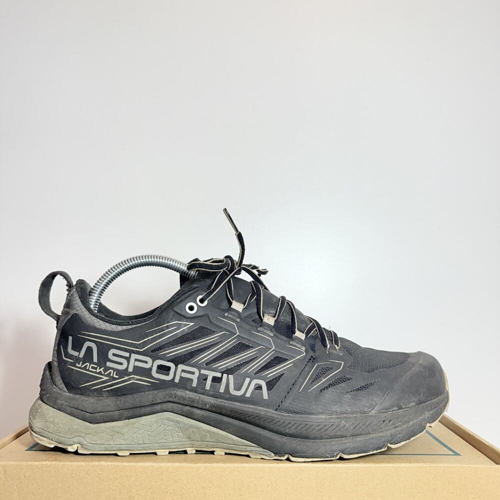 La Sportiva Jackal Mens Size 9.5 Black Trail Running Shoes Mountain Sneakers